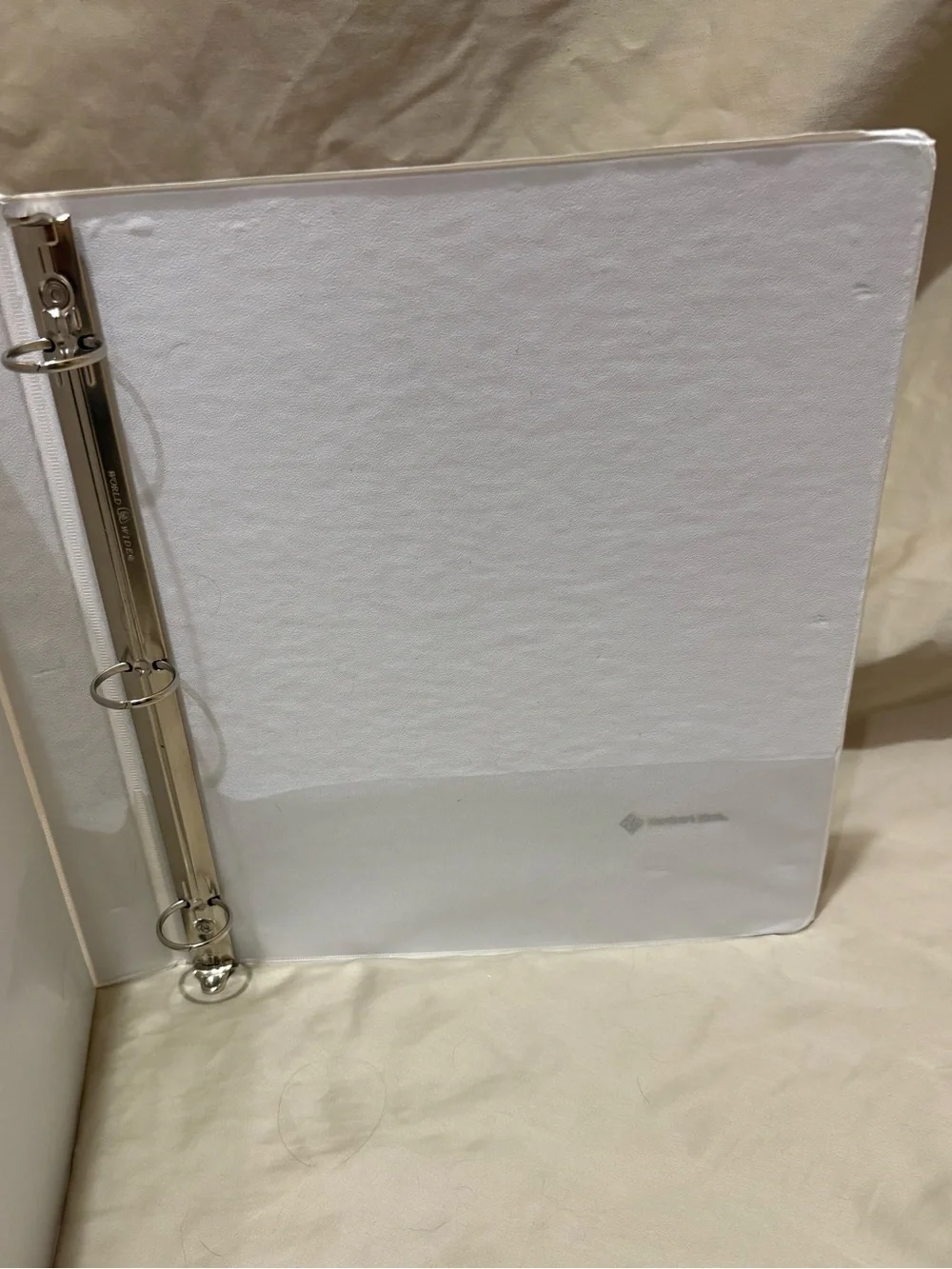 Set of 4 Binders- Black and White 3-Ring Binder 5/8-1”